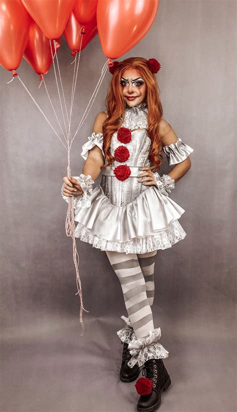 clown from it costume|clown costume for women.